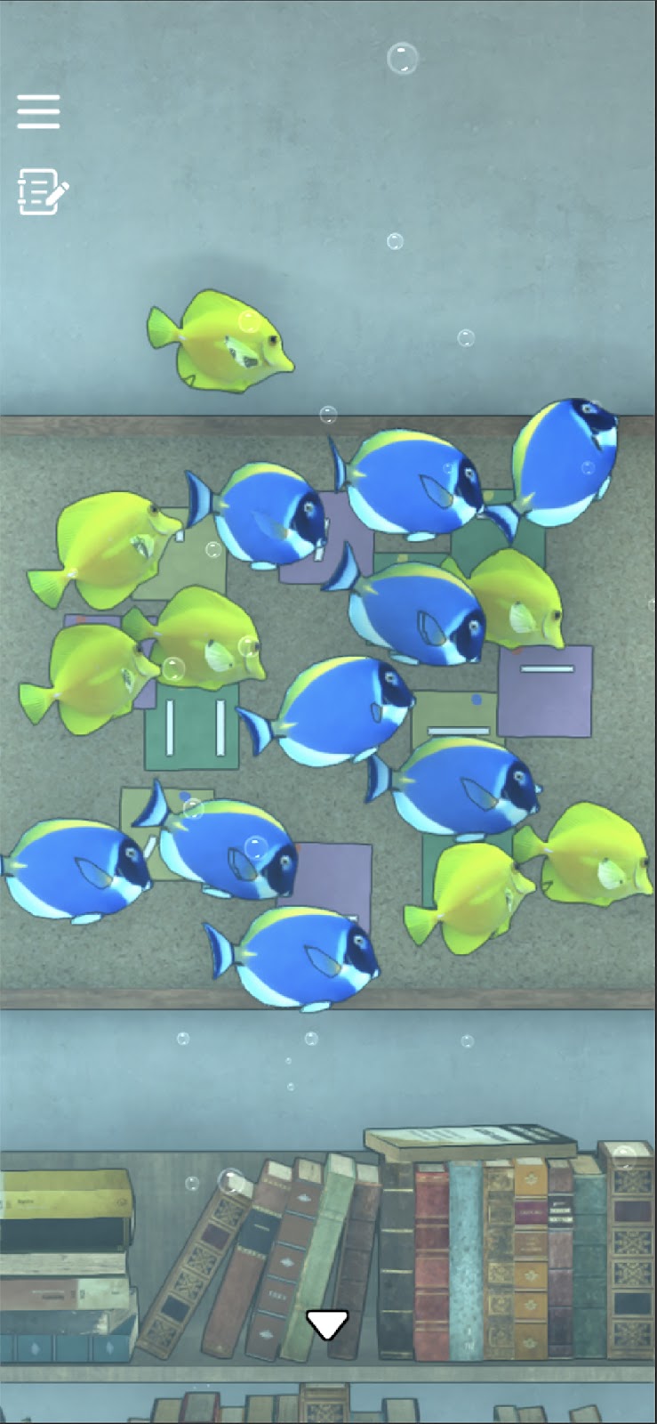 脱出ゲーム アオノホウカゴ 水槽パズル