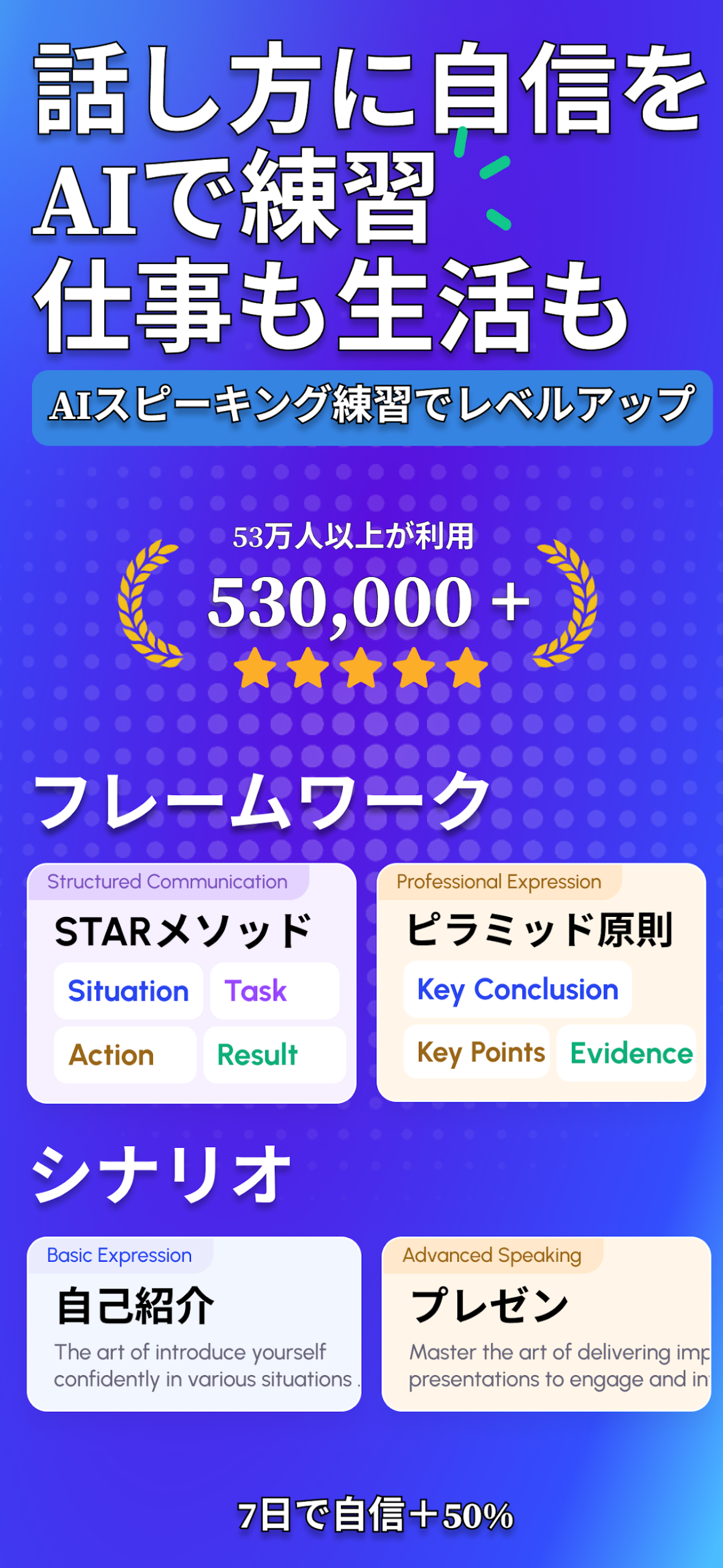 SayWow 発音チェック画面