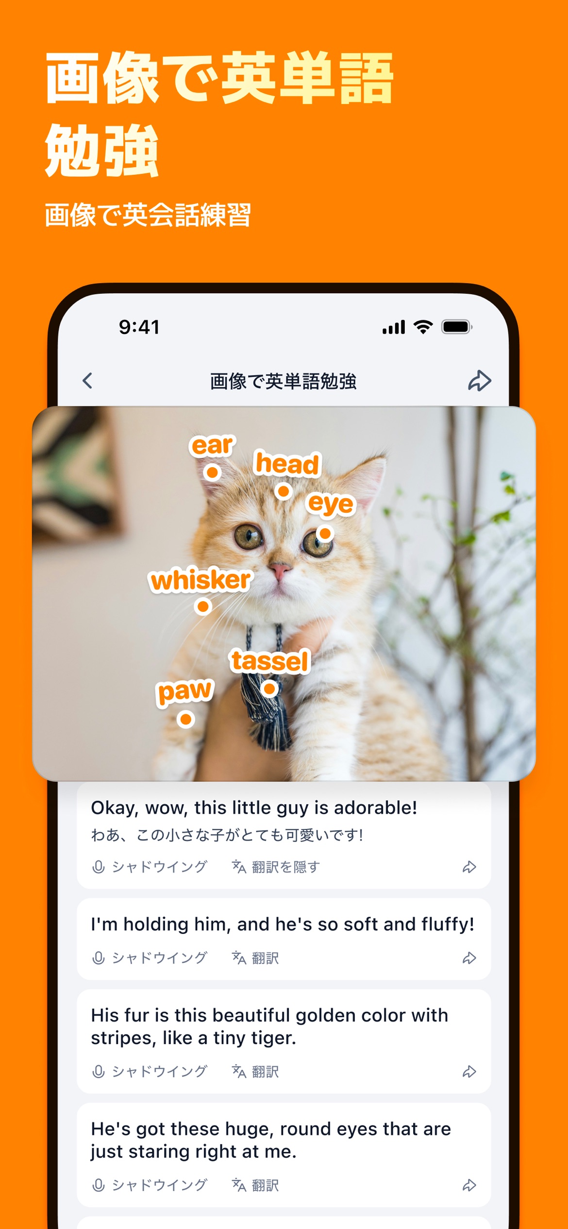 SayWow ストーリー画面